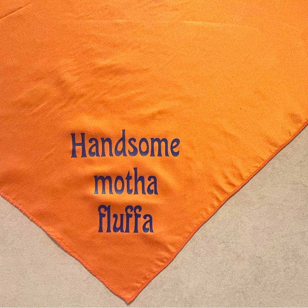 Orange dog bandana